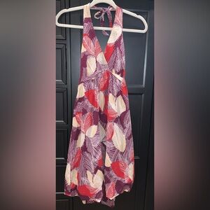 BCBGMaxAzria Halter Cotton Sundress, Size 0.